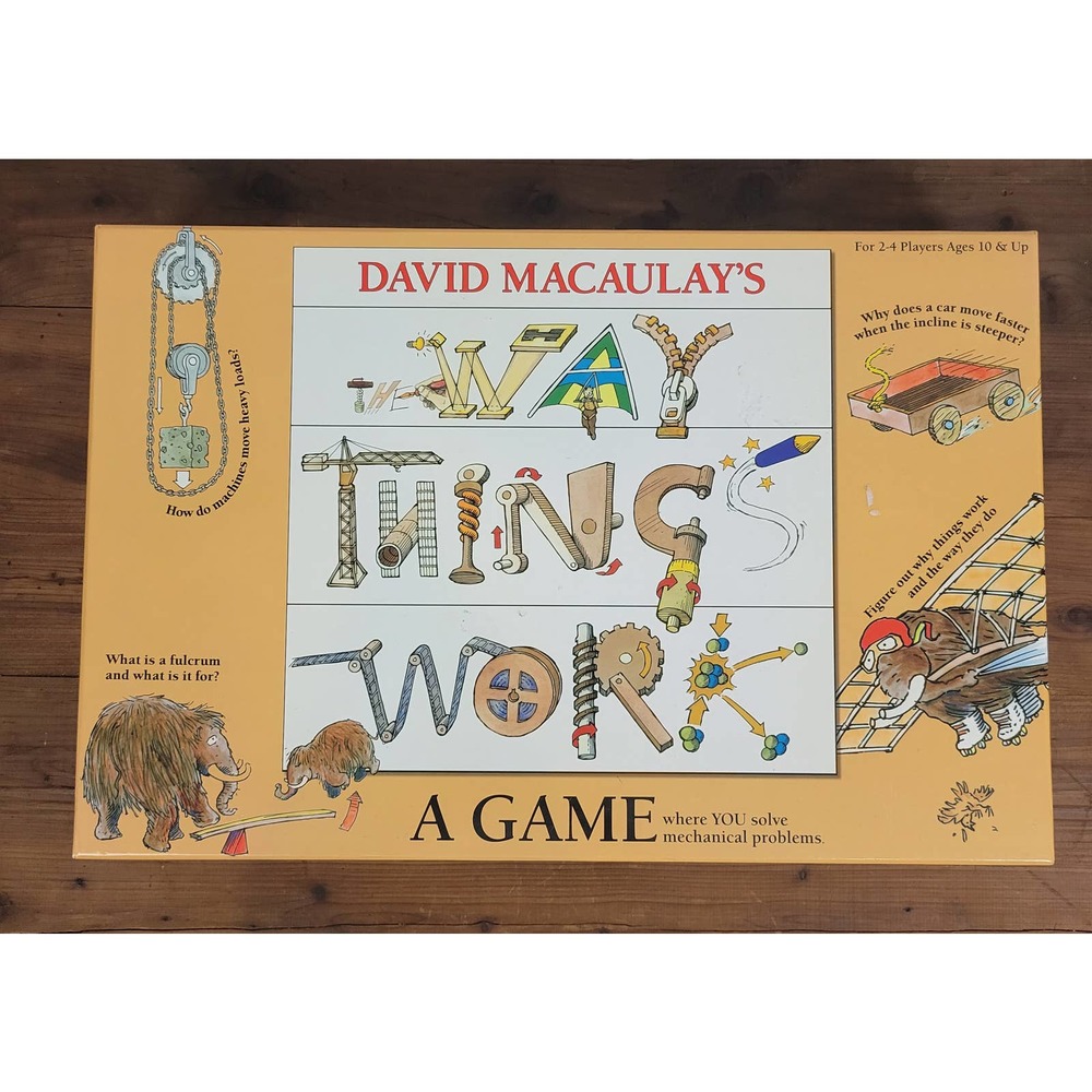 David Macaulay's The Way Things Work Mechanical‎ Board Game 2-4 Players